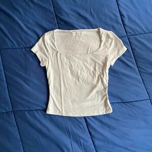 Olive & Oak White Fitted Short Sleeve Tee